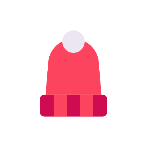 Winter hat accessory winter clothes beanie icon