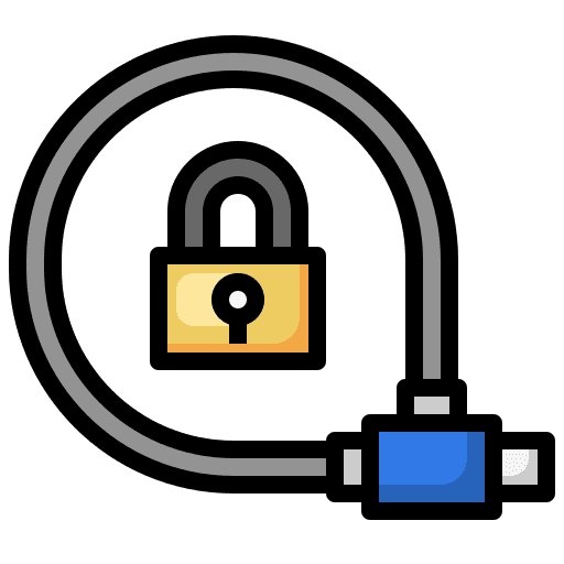 Lock vehicle security padlock icon
