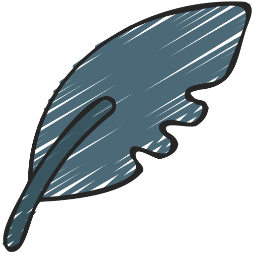 Feather cultures feather quill icon