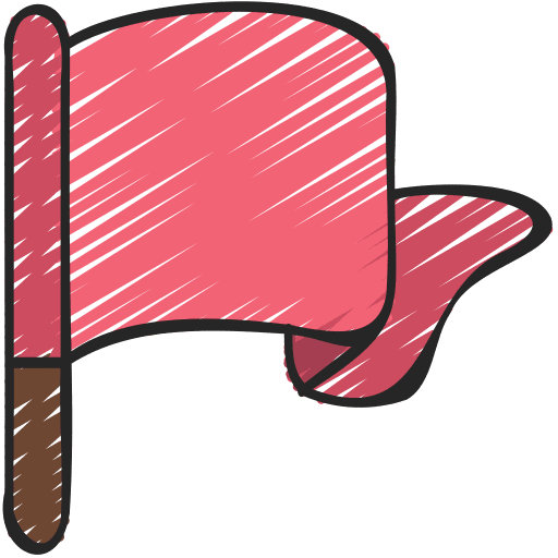Flag marker video game finish icon