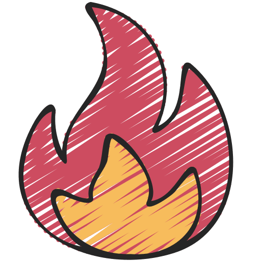 Flame burning flame nature icon