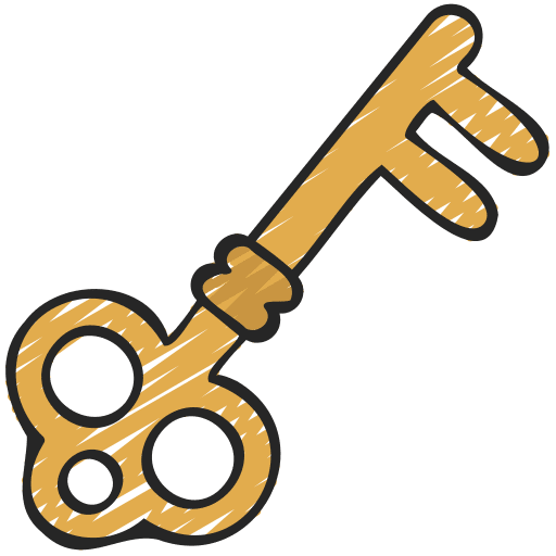 Passkey gaming game door key icon