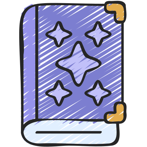 Spell book education magic book magic icon