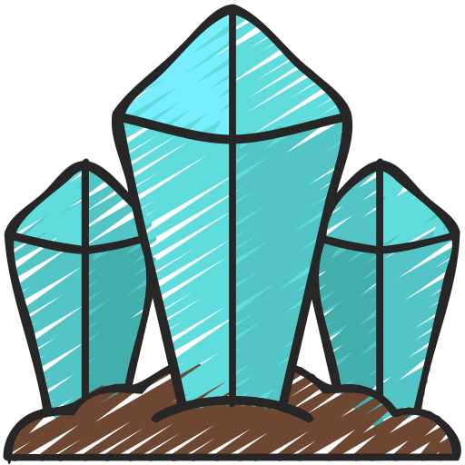 Crystals nature crystals quartz icon