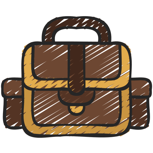 Satchel business travel gaming icon