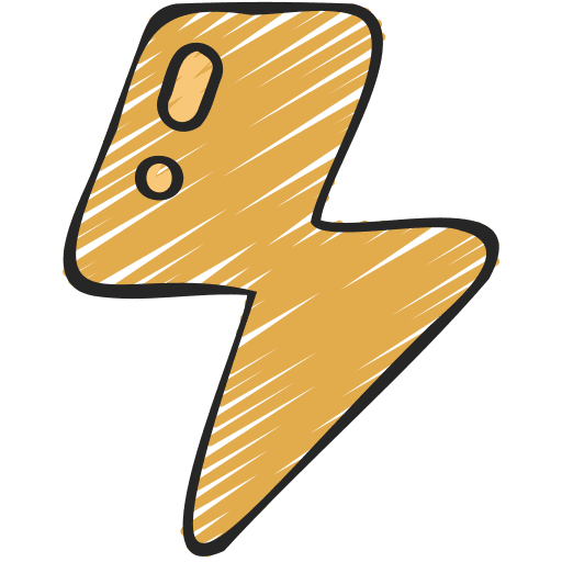 Bolt electricity technology energy icon