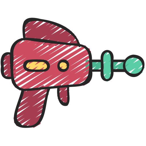 Space gun miscellaneous scifi gaming icon