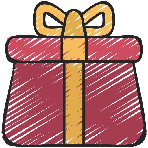 Gift box present gaming birthday and party icon