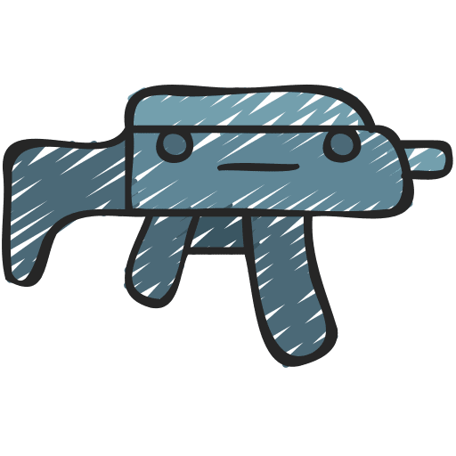Rifle war military sniper gun icon