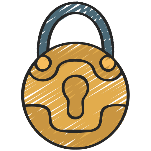Padlock game locked security icon