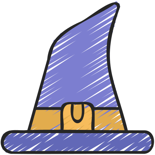 Witch hat halloween witch hat accessory icon
