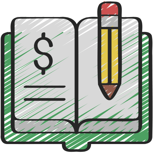 Ledger report book money icon
