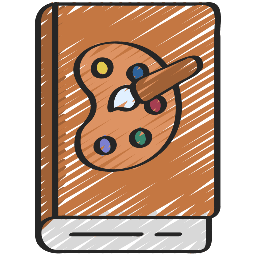 Art book graphic design illustration text box icon