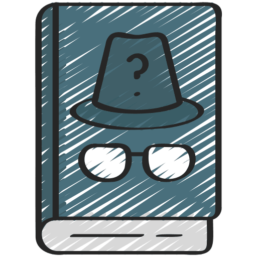 Detective story mystery education mistery icon