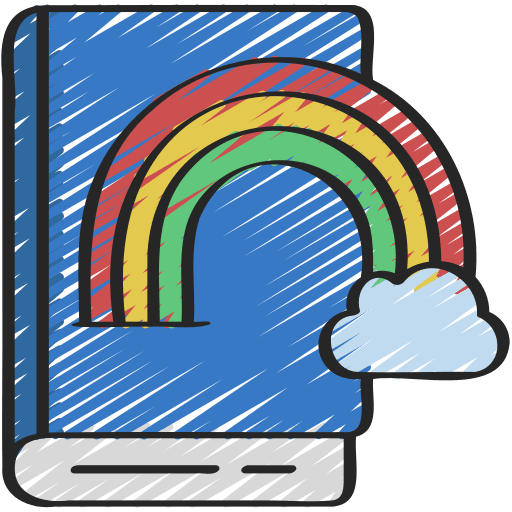 Fairytale cultures book legend icon