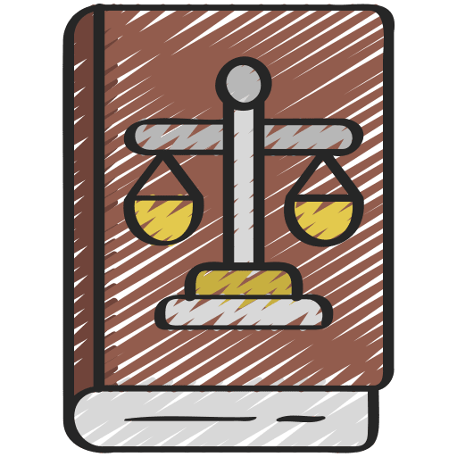 Law book education law book justice scale icon