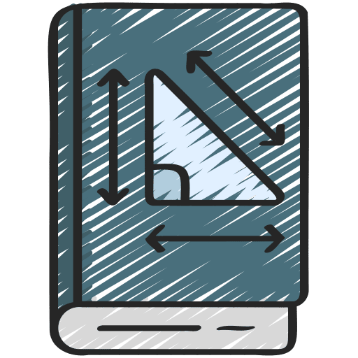 Trigonometry mathematics education book icon