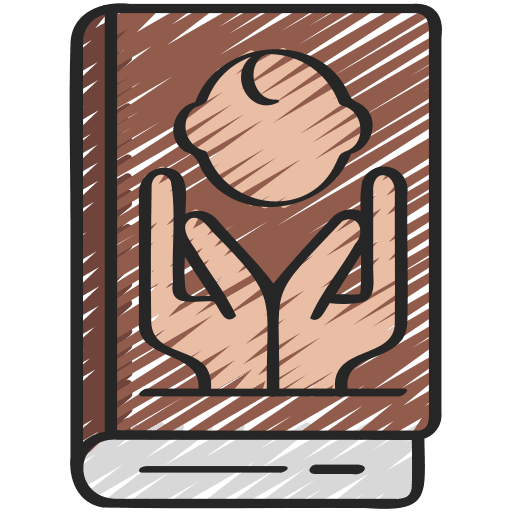 Childhood stories book story icon