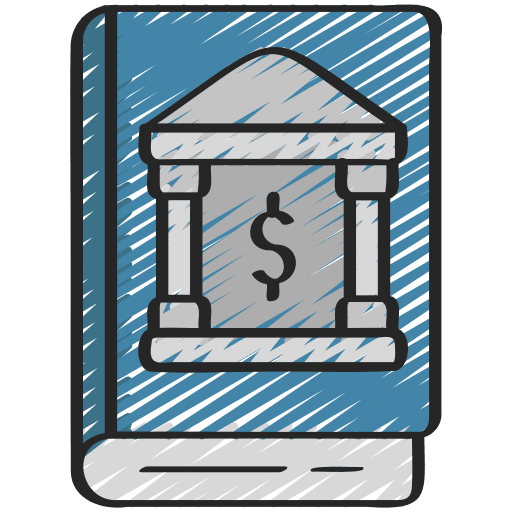 Finance book report finance book audit icon