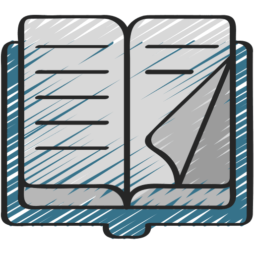 Open book literature library knowledge icon