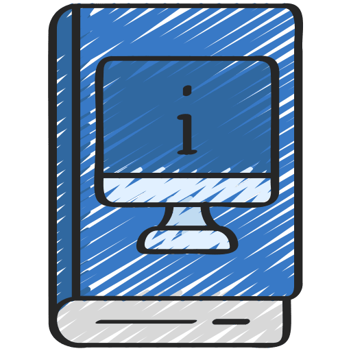 User manual education electronics computer icon