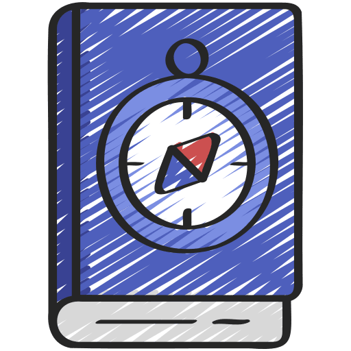 Adventure knowledge book learning icon