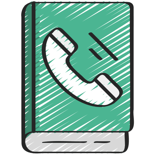 Contact book contact list phone number phone book icon