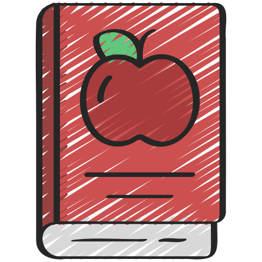 Nutritionist fruit gastronomy education icon