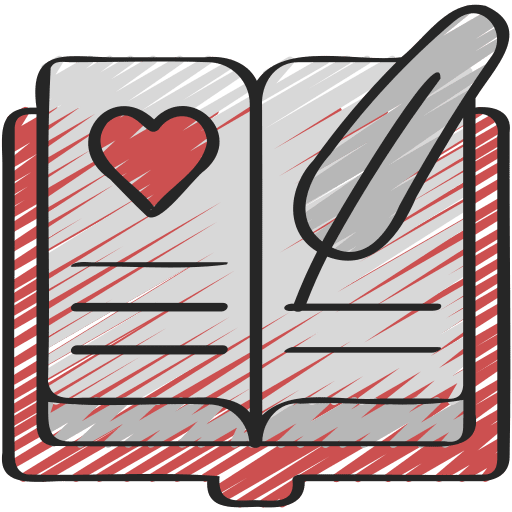 Poetry knowledge literature library icon