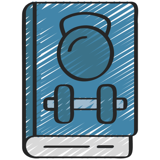Fitness book learning plans icon
