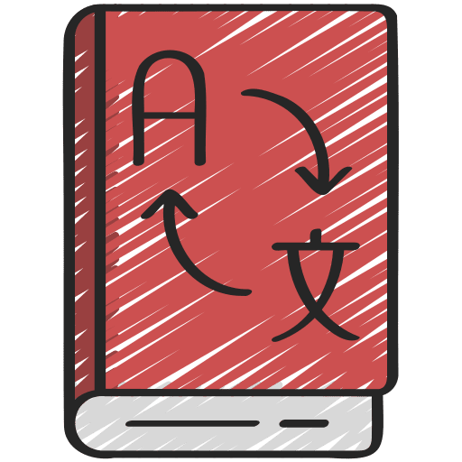 Language learning language learning writing translate icon