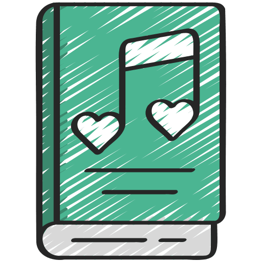 Music book study education audiobook icon