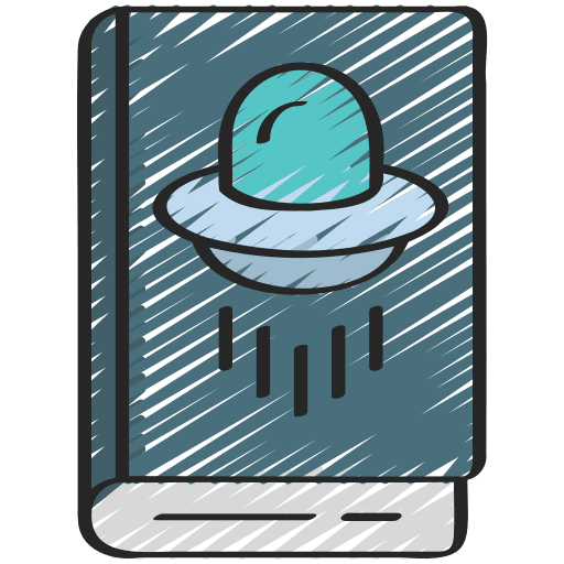 Sci fi library sci fi literature icon