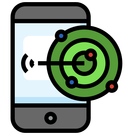 Radar electronics location tracking icon