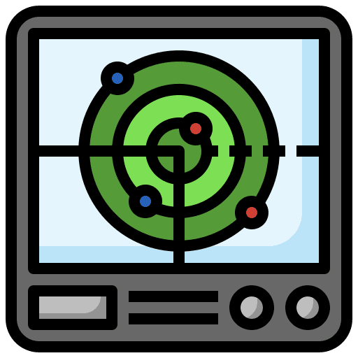 Radar radar military positional icon
