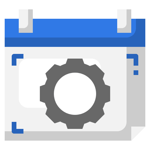 Calendar management calendar setting icon Calendar management calendar setting icon