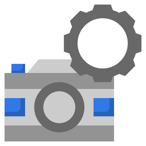Camera settings art and design photo camera icon