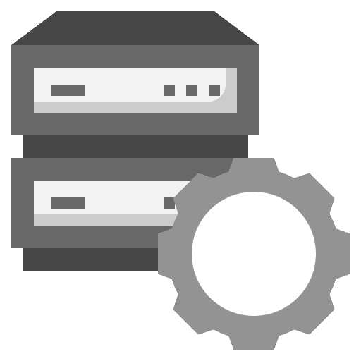 Server configuration interface computing icon Server configuration interface computing icon