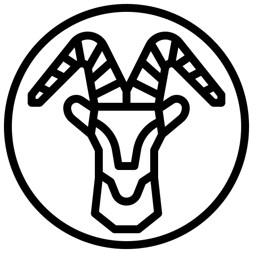 Capricorn symbol astrology horoscope icon