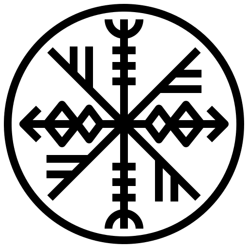 Rune viking shapes and symbols esoteric icon