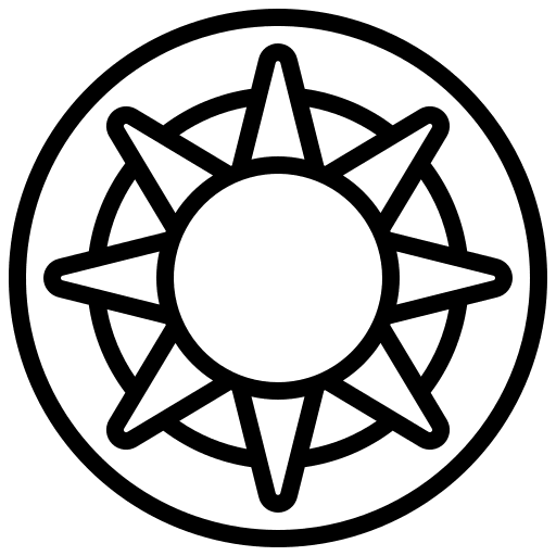 Sun horoscope astrology constellation icon