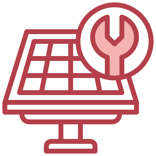 Solar panel industry ecology and environment solar energy icon