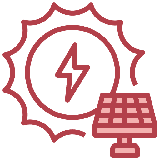 Sun industry power plug icon Sun industry power plug icon