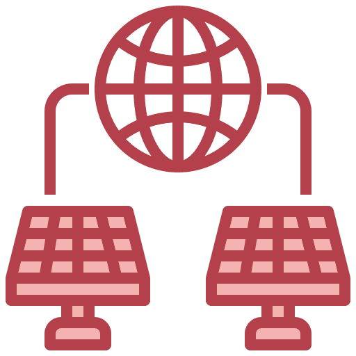 Earth renewable energy ecology and environment solar panel icon Earth renewable energy ecology and environment solar panel icon