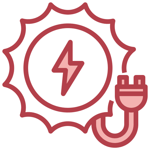 Sun solar energy plug renewable energy icon Sun solar energy plug renewable energy icon