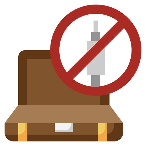 Syringe forbidden syringe regulation icon Syringe forbidden syringe regulation icon
