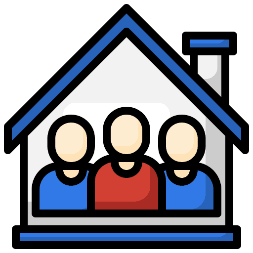 Family house family children icon