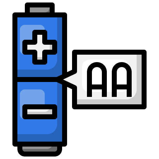 Battery charge aa battery icon