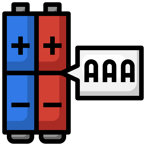 Battery energy accumulator battery icon