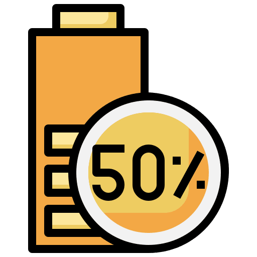 Battery power battery charge icon